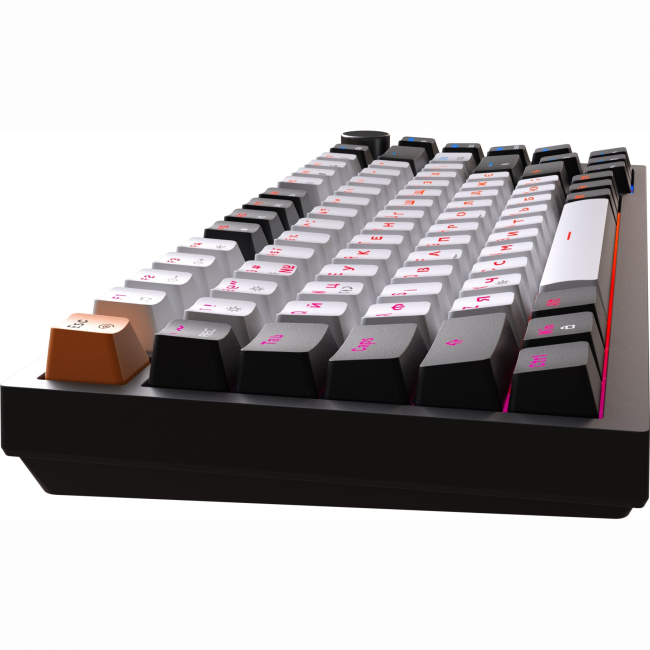 Клавиатура и мыши - Клавиатура GamePro с Hot-Swap и Gasket Mount Red switch RGB Black (MK160B)#4