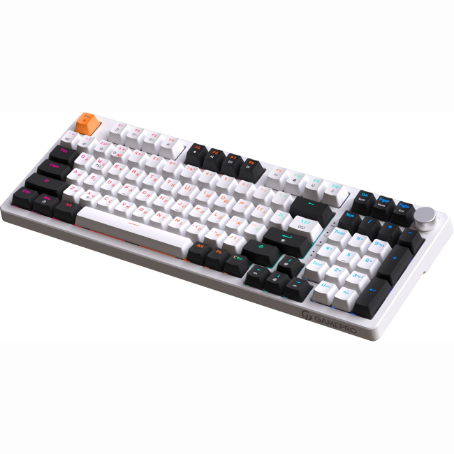 Клавіатура і миші - Клавіатура GamePro з Hot-Swap та Gasket Mount Red switch RGB White (MK170W)#2