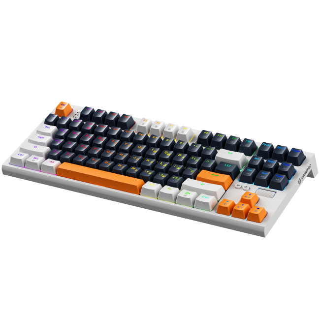 Клавиатура и мыши - Клавиатура GamePro с Hot-Swap и Gasket mount Red switch RGB White (MK180W)#3