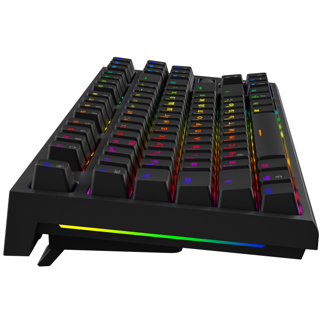 Клавиатура и мыши - Клавиатура GamePro с Hot-Swap и Gasket mount Red switch RGB Black (MK180B)#4
