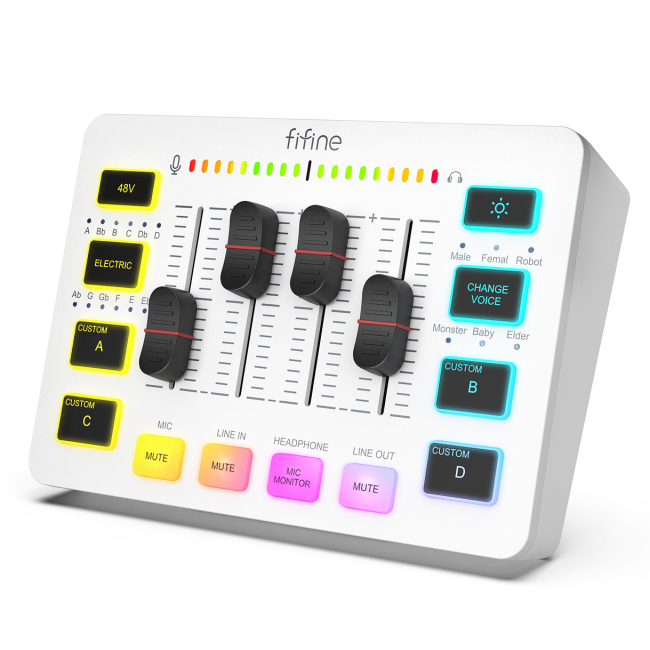 Блогерство і стрімінг - Аудіомікшер Fifine (SC3W)#2