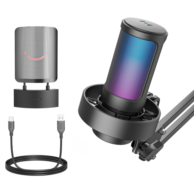 Мікрофони - Мікрофон Fifine Black (A8T)#4