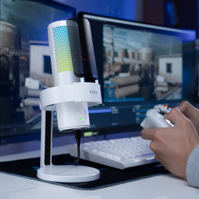 Микрофоны - Микрофон Fifine USB White (A9W)#4