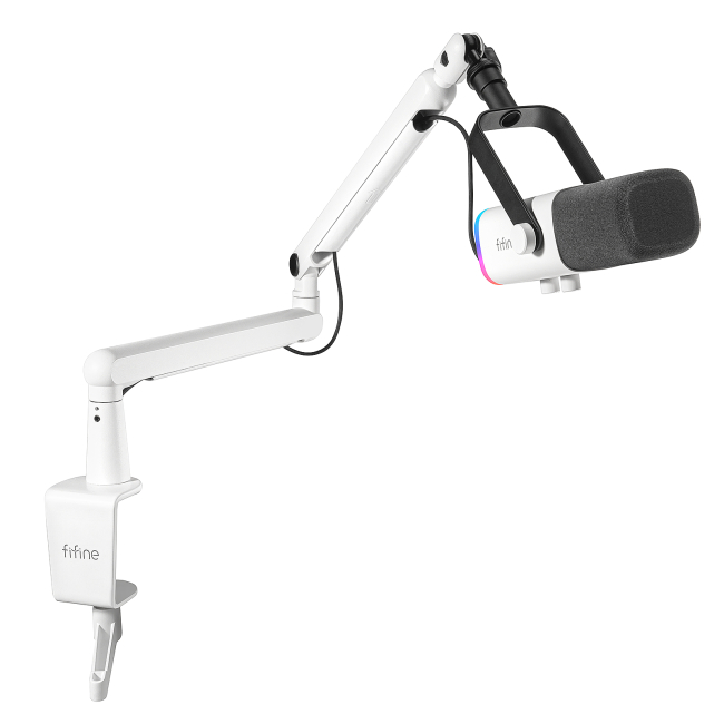 Микрофоны - Микрофон динамический Fifine USB/XLR White (TAM8W)#3