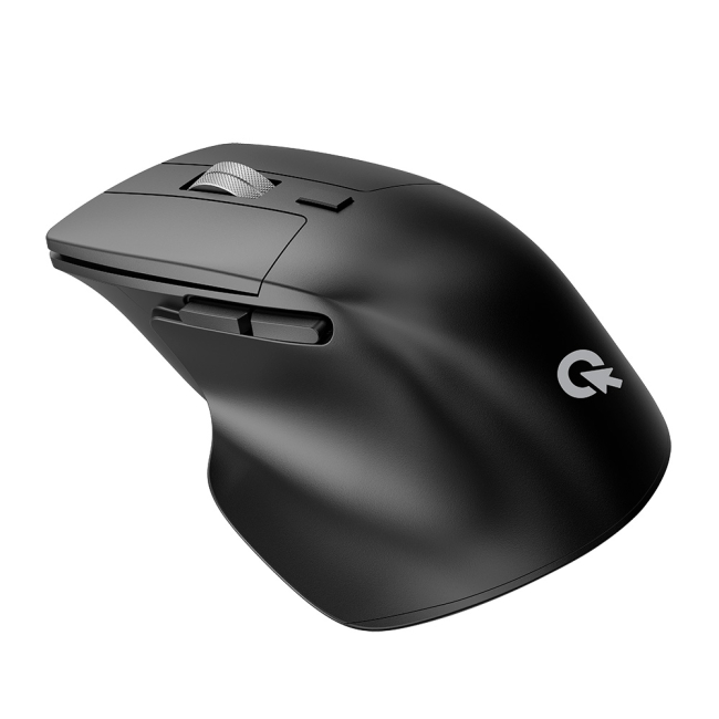 Клавиатура и мыши - Мышка OfficePro Silent Click Ergonomic Wireless black беспроводная (M395B)#2