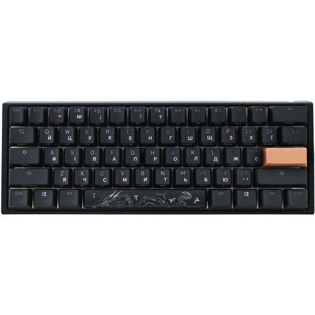 Клавіатура і миші - Клавіатура Ducky One 3 Mini Cherry MX Silent Red RGB Black UA механічна (DKON2161ST-SUAPXCLAWSC1)#2