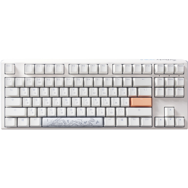 Клавіатура і миші - Клавіатура Ducky One 3 TKL Cherry MX Brown RGB White UA механічна (DKON2187ST-BUAPXPWWWSC1)#2