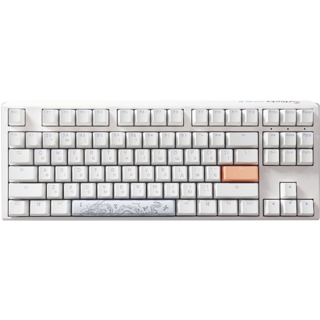 Клавіатура і миші - Клавіатура Ducky One 3 TKL Cherry MX Speed Silver RGB White UA механічна (DKON2187ST-PUAPXPWWWSC1)#2
