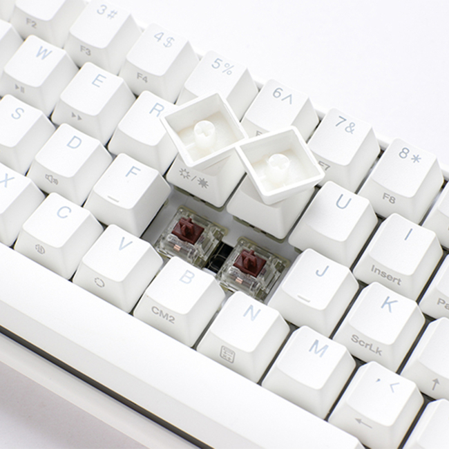 Клавіатура і миші - Клавіатура Ducky One 3 Mini Cherry MX Silent Red RGB White UA механічна (DKON2161ST-SUAPXPWWWSC1)#5