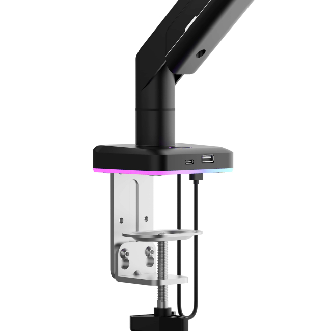 Мебель для геймеров - Крепление для монитора Anda seat Stealth PRO II 17''-42'' RGB Black (AD-W-A9X-1S-BB)#6