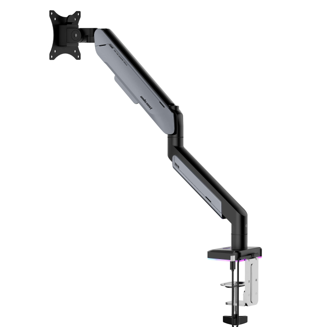 Меблі для геймерів - Кріплення для монітора Anda seat Stealth PRO II 17''-42'' RGB Titanium (AD-W-A9X-1S-BT)#4