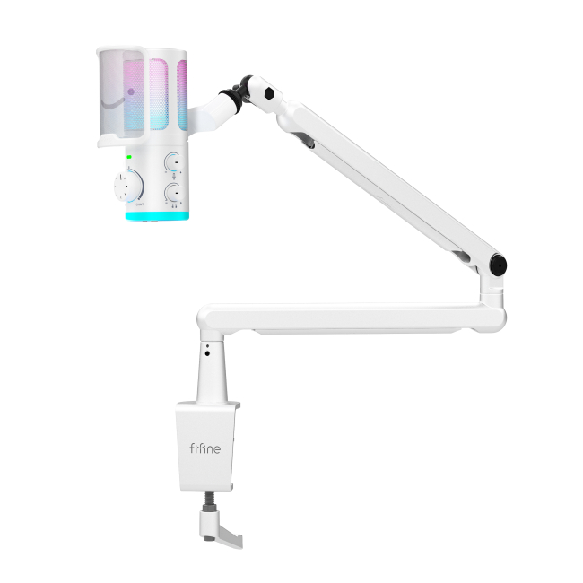 Микрофоны - Микрофон конденсаторный Fifine USB White (TAM6W) #2