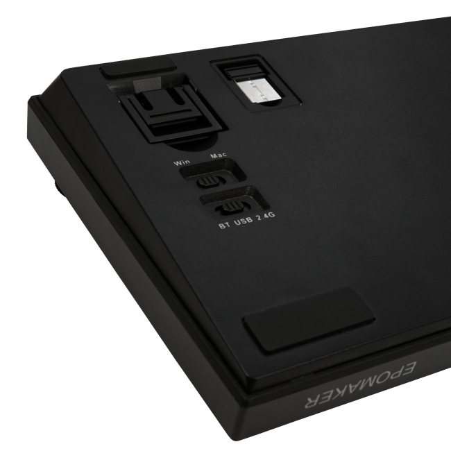 Клавіатура і миші - Клавіатура Epomaker Pro 75% Gift Switch Hot-Swap LCD Screen RGB Black UA (AK820-PRO-B-G)#4