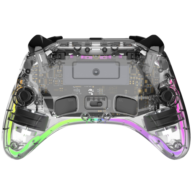 Геймпады - Геймпад GamePro 2.4G/BT 5.1/USB Switch/PC/iOS/Android RGB Transparent (GPX13T)#3