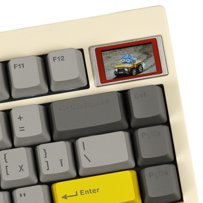 Клавіатура і миші - Клавіатура Epomaker TH80 Pro V2 75% Wisteria Tactile Switch Hot-Swap LCD Screen RGB White UA (TH80-PROV2-W-WT)#3