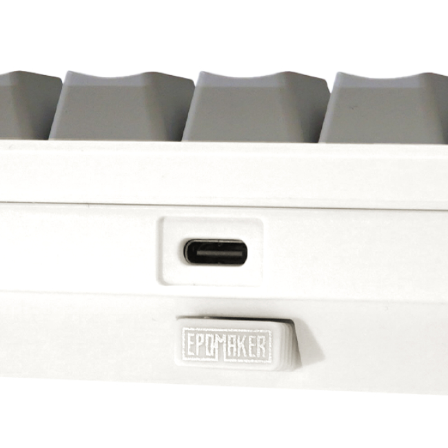 Клавіатура і миші - Клавіатура Epomaker Shadow-X 70% Wisteria Linear Switch Hot-Swap LCD Screen RGB White UA (SHX-W-WL)#4