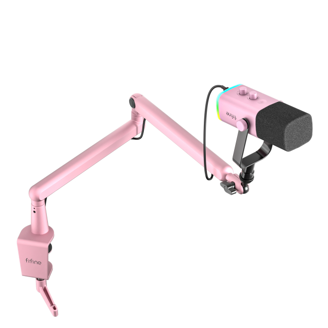 Мікрофони - Мікрофон динамічний Fifine USB/XLR Pink (TAM8P)#2