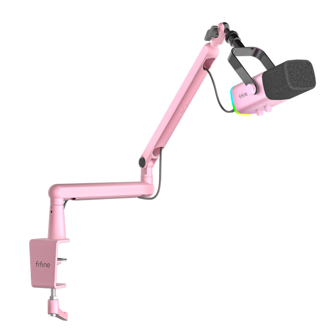 Мікрофони - Мікрофон динамічний Fifine USB/XLR Pink (TAM8P)#3