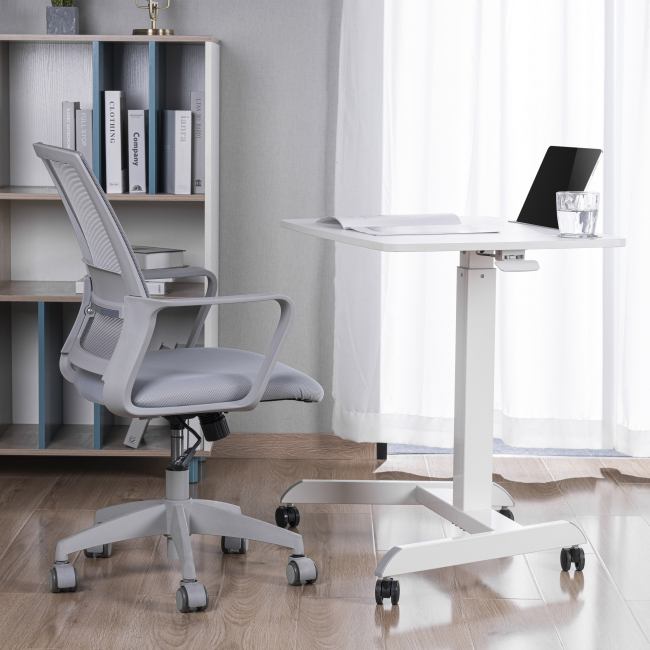 Мебель для геймеров - Мобильная рабочая станция OfficePro White (ODM380W)#4