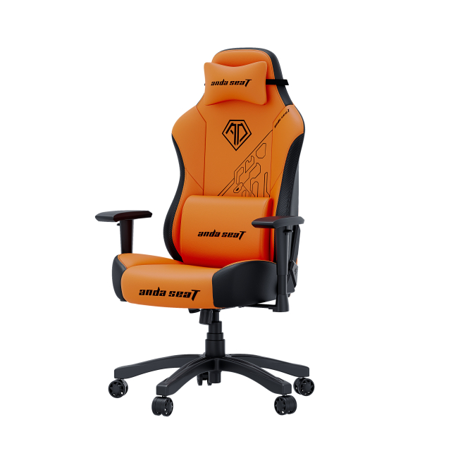 Меблі для геймерів - Крісло Anda seat Phantom 3 Tiger edition Orange PVC Size L (AD18Y-14-OB-PV/C)#4
