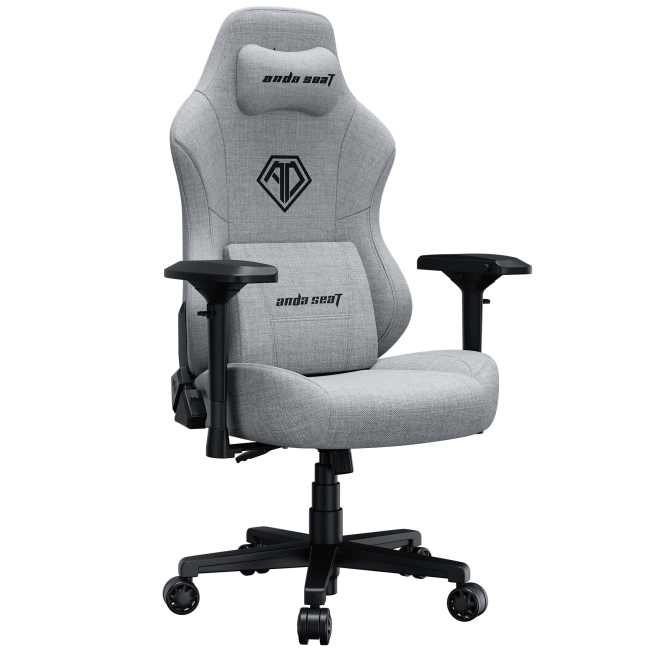 Меблі для геймерів - Крісло Anda seat Phantom 3 Pro Grey Fabric Size L (AD18YC-06-G-F)#2