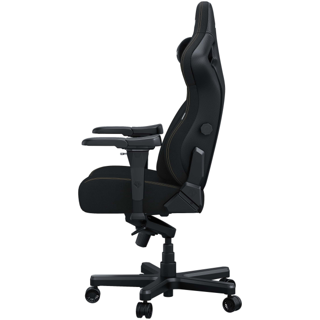 Меблі для геймерів - Крісло Anda seat Kaiser 4 Size XL Black ​Linen fabric (AD12YDDC-XLL-20-B-CF)#5
