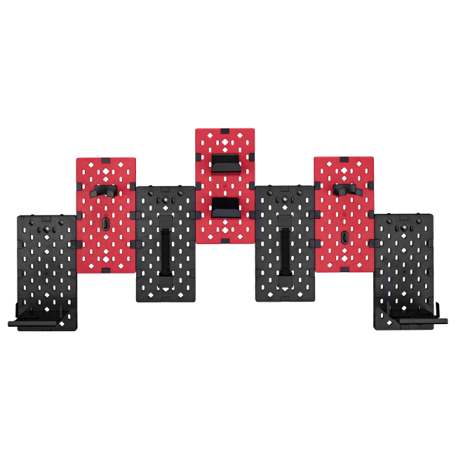 Мебель для геймеров - Настенная доска-органайзер OfficePro Black/red (WO1080B)#2