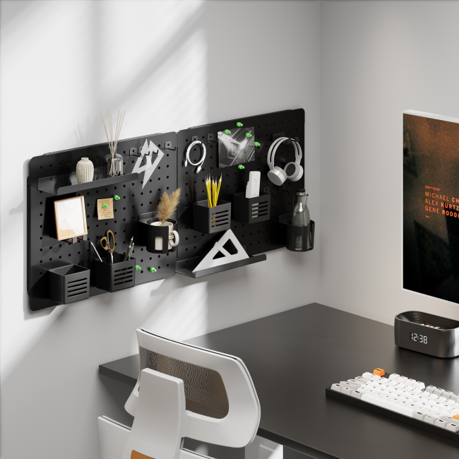 Мебель для геймеров - Настенная доска-органайзер OfficePro Black (WO910B)#2