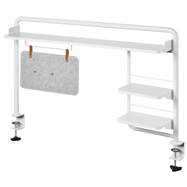 Мебель для геймеров - Настольная полка-органайзер OfficePro White (DS253W)#2