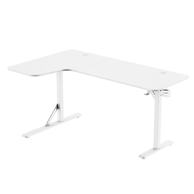 Меблі для геймерів - Комп'ютерний стіл GamePro white (GDC216W)#3