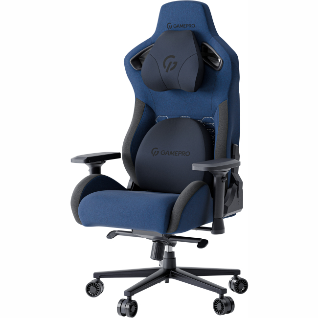 Меблі для геймерів - Ігрове крісло Gamepro Size XL Fabric Dark Blue (GC900DB)#4