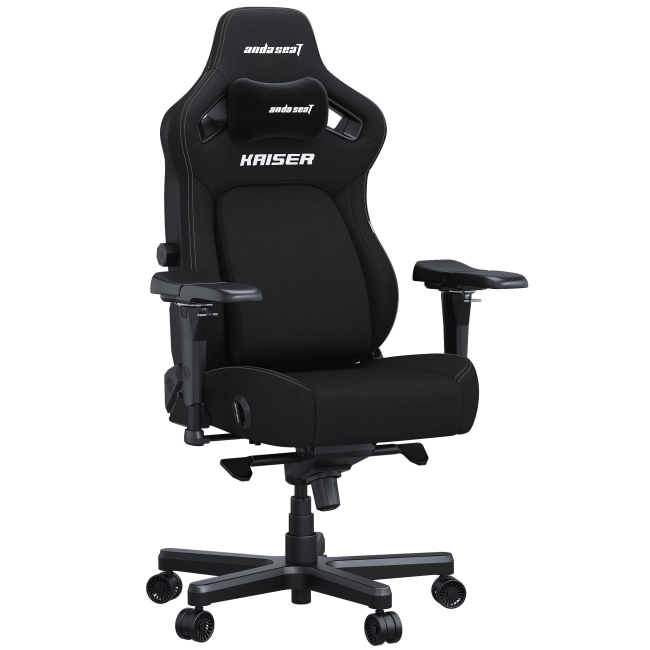 Меблі для геймерів - Крісло Anda seat Kaiser 4 Size L Black Linen fabric (AD12YDDC-L-20-B-CF)#2