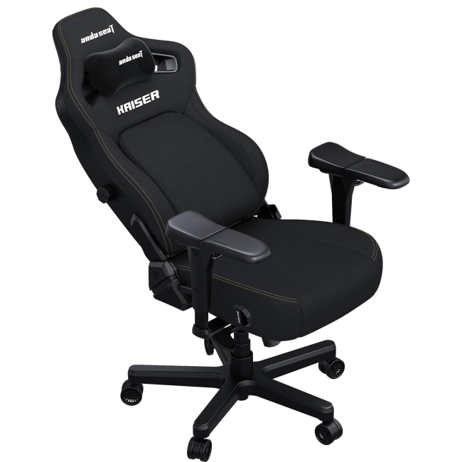 Меблі для геймерів - Крісло Anda seat Kaiser 4 Size L Black Linen fabric (AD12YDDC-L-20-B-CF)#3