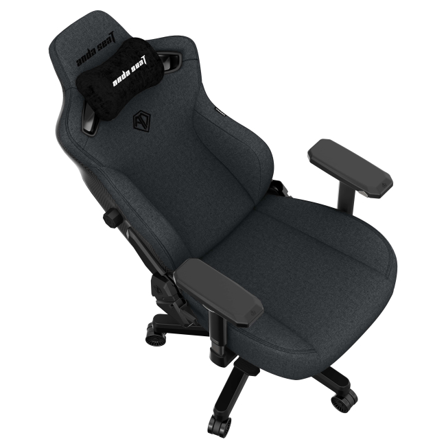 Меблі для геймерів - Крісло Anda seat Kaiser 3 Size XL Dark gray Linen fabric (AD12YDC-XL-01-GB-CF)#4