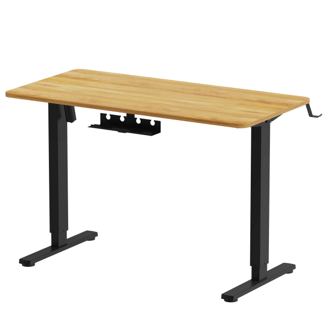 Мебель для геймеров - Стол OfficePro С электрорегулировкой высоты Light wood/black (ODE1260LW)#2