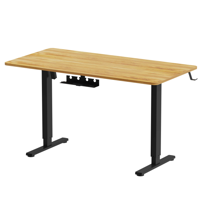 Меблі для геймерів - Стіл OfficePro З електрорегулюванням висоти Light wood/black (ODE1470LW)#2