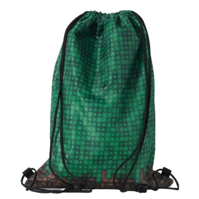 Рюкзаки и сумки - Сумка для обуви Pixie Crew Minecraft зелено-коричневая (PXB-28-73)#2