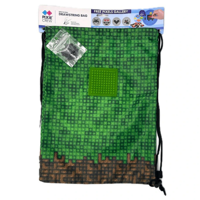 Рюкзаки и сумки - Сумка для обуви Pixie Crew Minecraft зелено-коричневая (PXB-28-73)#3