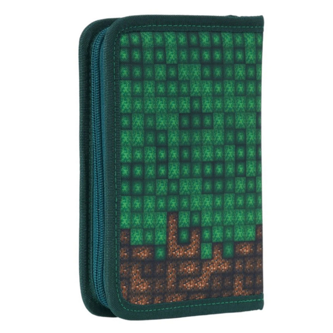 Пеналы и кошельки - Пенал Pixie Crew Minecraft с пикселями зелено-коричневый (PXA-04-73)#5