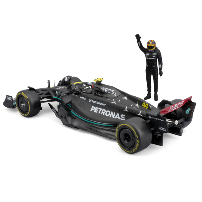 Автомодели - Автомодель Bburago Racе Mercedes-AMG F1 W14 E Performance с фигуркой в ассортименте (18-28037)#2