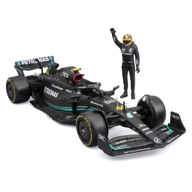 Автомодели - Автомодель Bburago Racе Mercedes-AMG F1 W14 E Performance с фигуркой в ассортименте (18-28037)#3