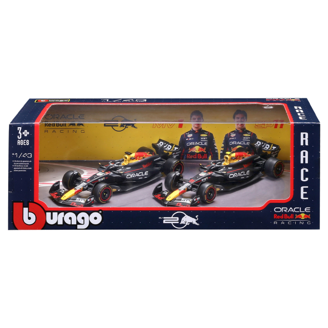 Автомоделі - Набір автомоделей Bburago Racing Red Bull RB20 2024 (18-38173)#10