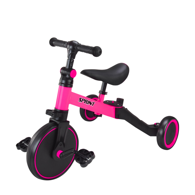 Велосипеды - Велосипед Країна Іграшок Трехколесный 2 в 1 розовый (TR2451)#3