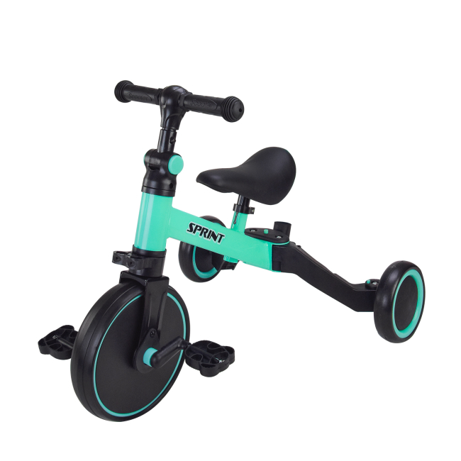 Велосипеды - Велосипед Країна Іграшок​ Трехколесный 2 в 1 бирюзовый (TR2452)#3