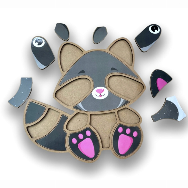 Розвивальні іграшки - Сортер Apli Krapli Єнот (2222422951014)#2