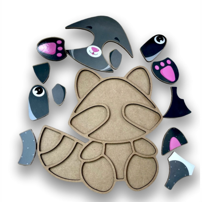 Розвивальні іграшки - Сортер Apli Krapli Єнот (2222422951014)#3