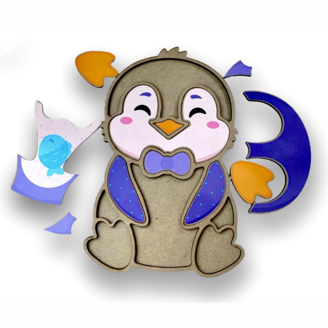 Развивающие игрушки - Сортер Apli Krapli Пингвинчик (2222438701016)#2