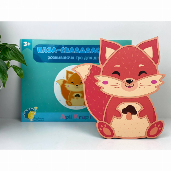 Развивающие игрушки - Сортер Apli Krapli Лисичка (2222438695018)#3