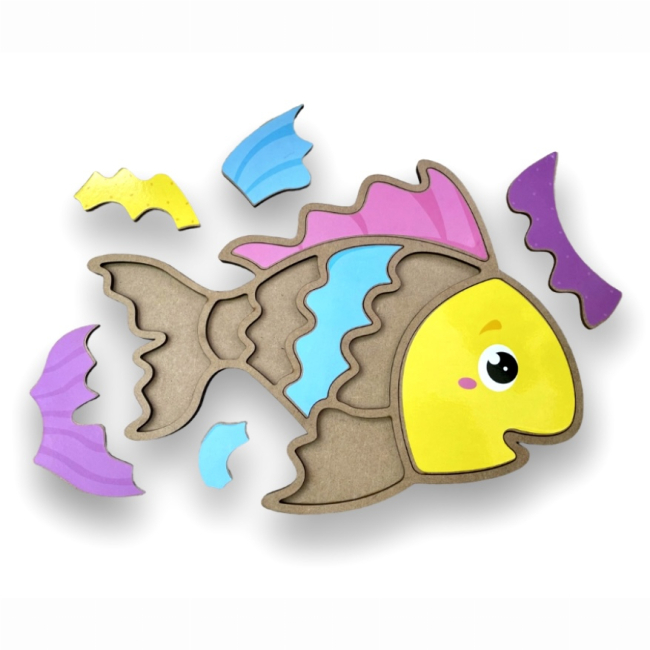 Развивающие игрушки - Сортер Apli Krapli Рыбка ( 2222422955012)#2