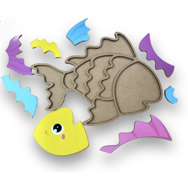 Развивающие игрушки - Сортер Apli Krapli Рыбка ( 2222422955012)#3